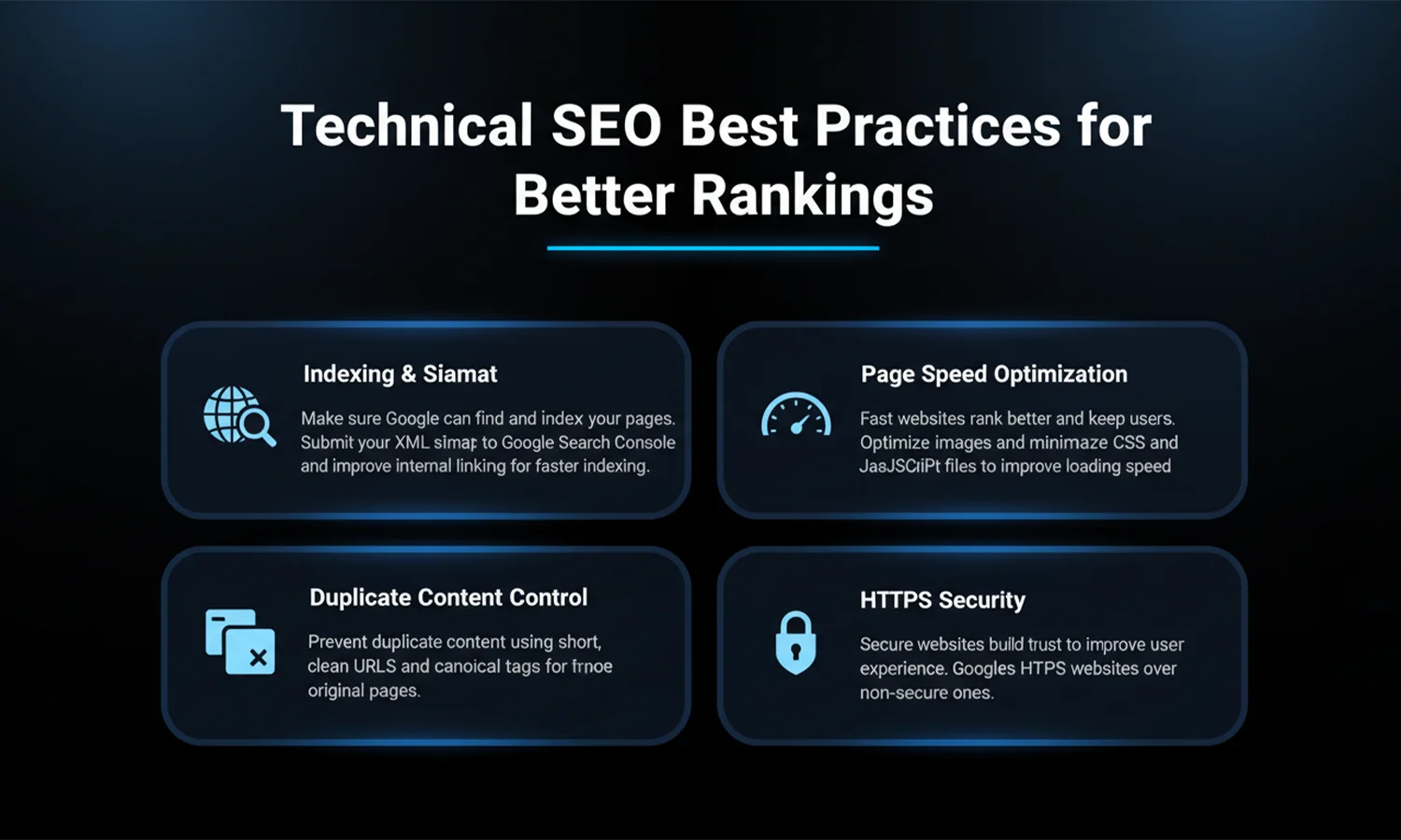 Technical SEO Best Practices - Indexing, Page Speed, Duplicate Content, HTTPS Security