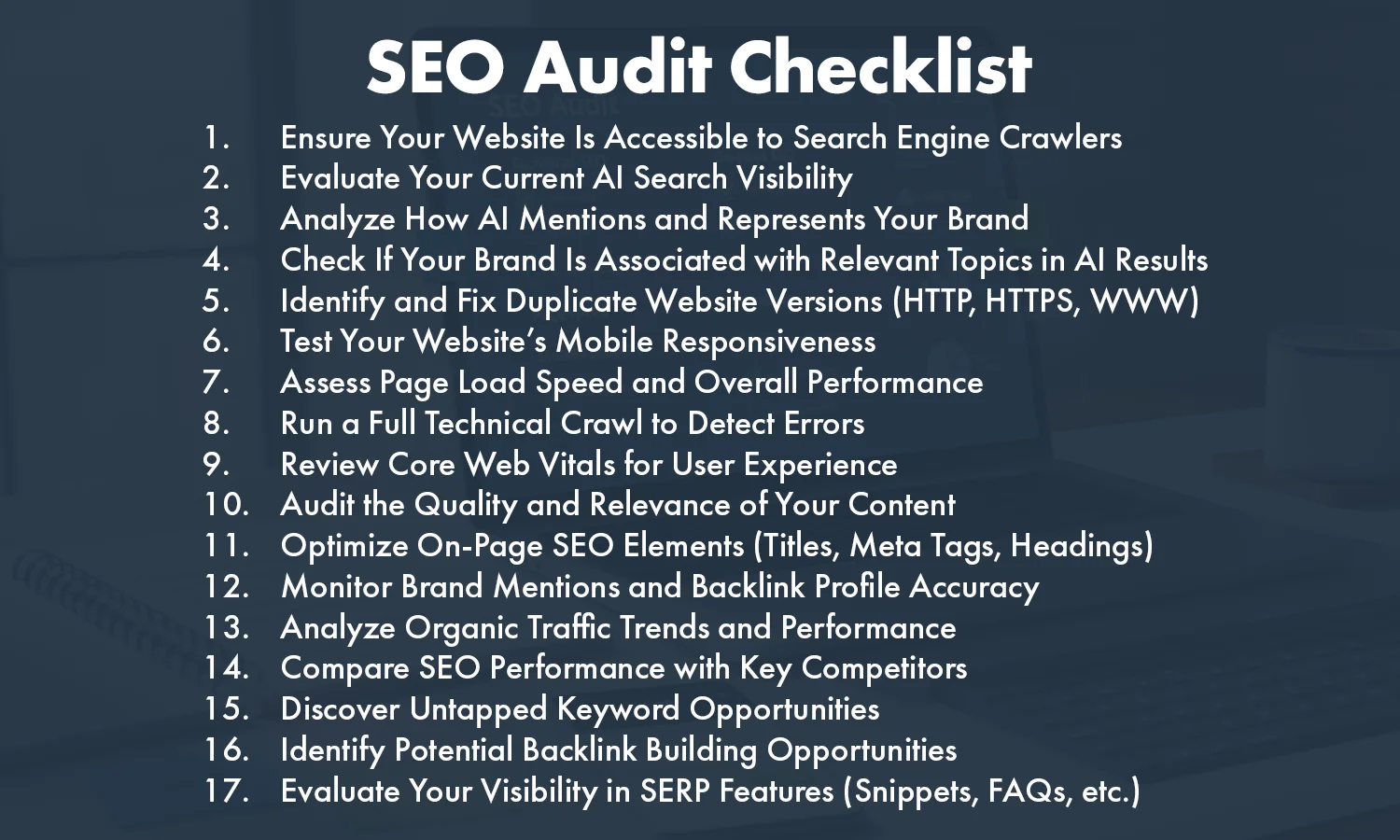 SEO Audit Checklist: 17 Steps to Improve Rankings Fast - SEODADA
